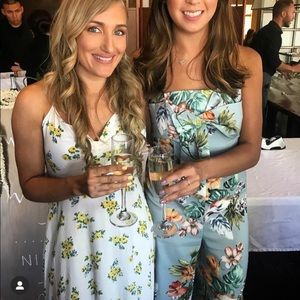 Luxxel Floral Strapless Romper